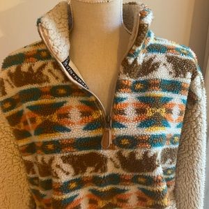 Simply Southern- Softest pullover Fleece Jacket. Size L Unisex